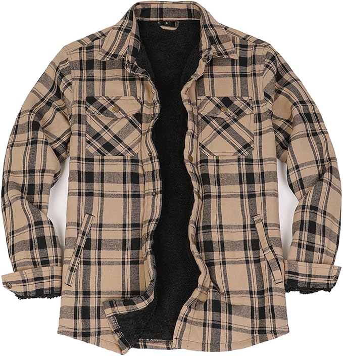 Sherpa Lined Khaki Black