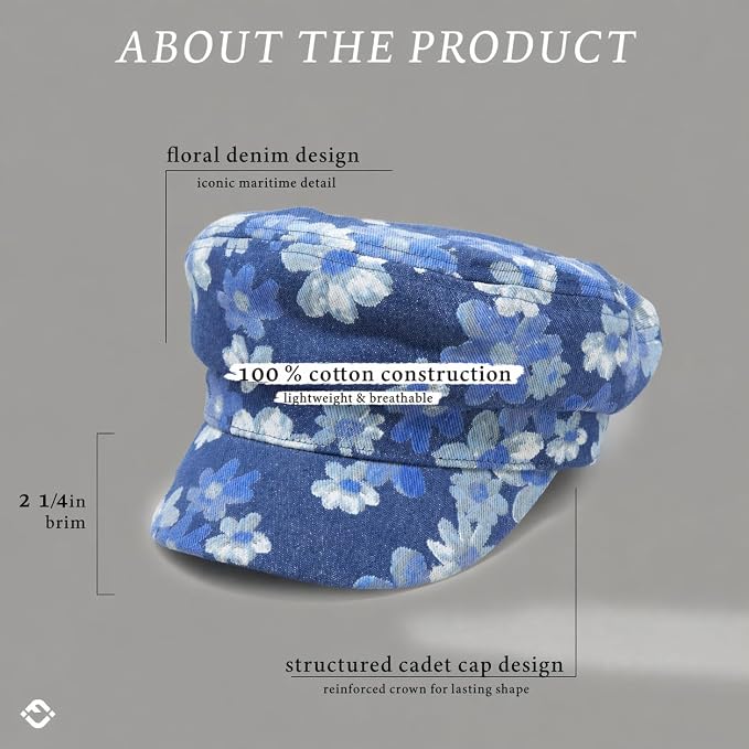 Floral - Denim