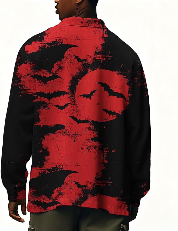 Bat Moon Red