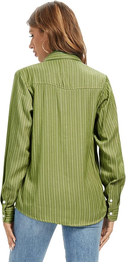 Striped Army Green