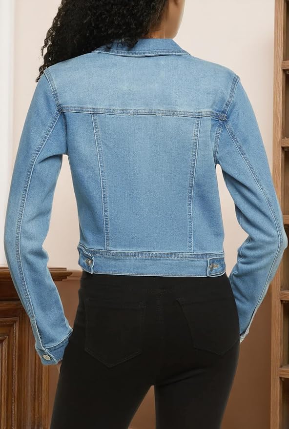 Light Blue Cute Jackets for Women 70