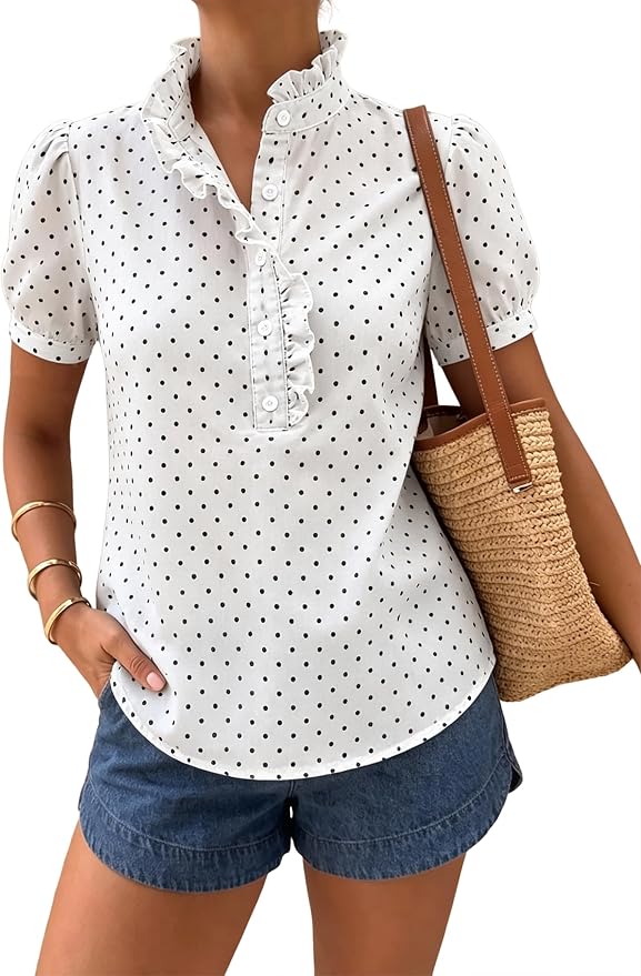 White Polka Dot