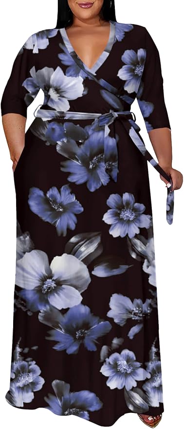 4-black Floral