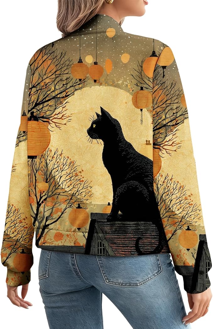 Cat Black Yellow