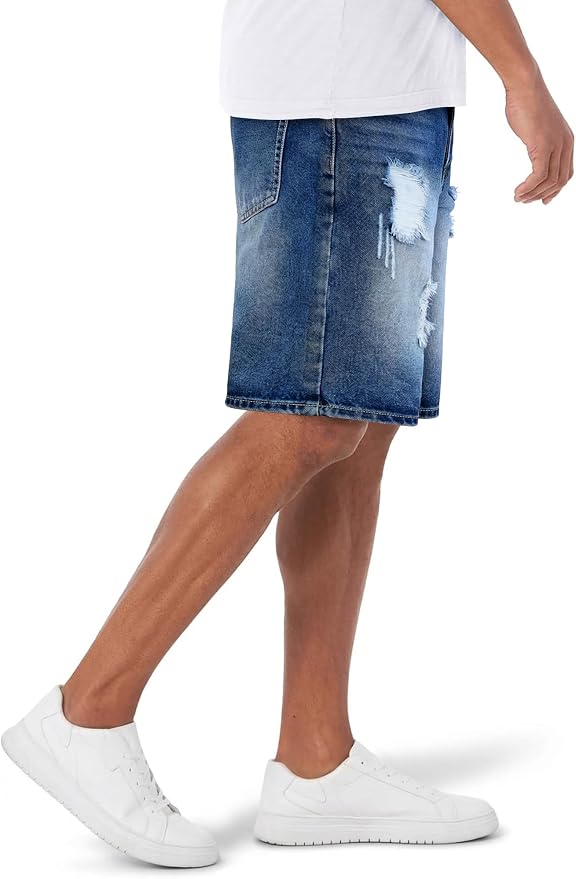 Dark Blue Wash Ripped