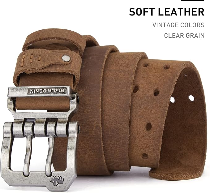 W-silver Buckle+brown Belt
