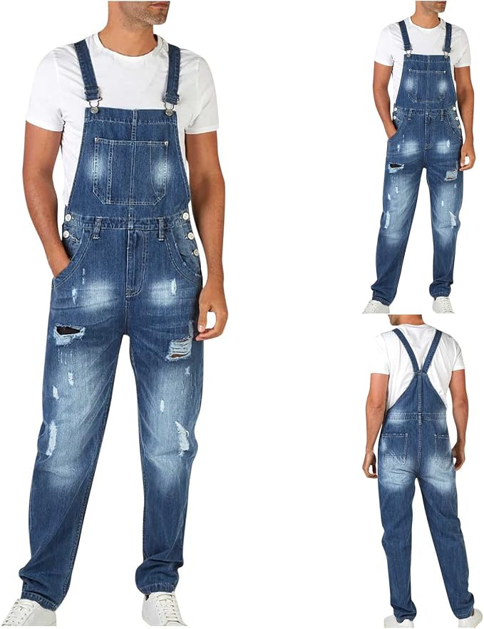 09#casual Stretch Jumpsuit-dark Blue
