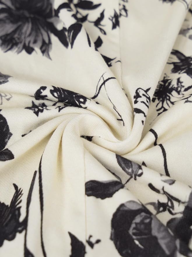 Apricot-black Floral