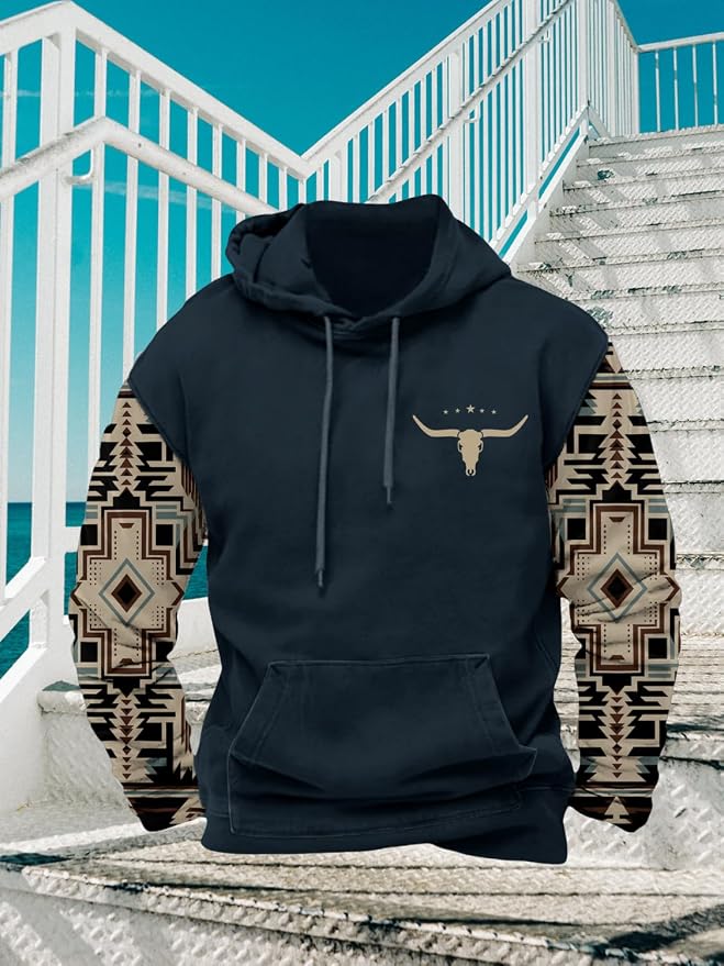 Navy Blue Aztec