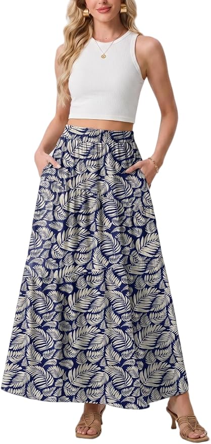 Dark Blue Palm Leaf