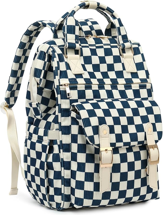 Checkered Navy Blue