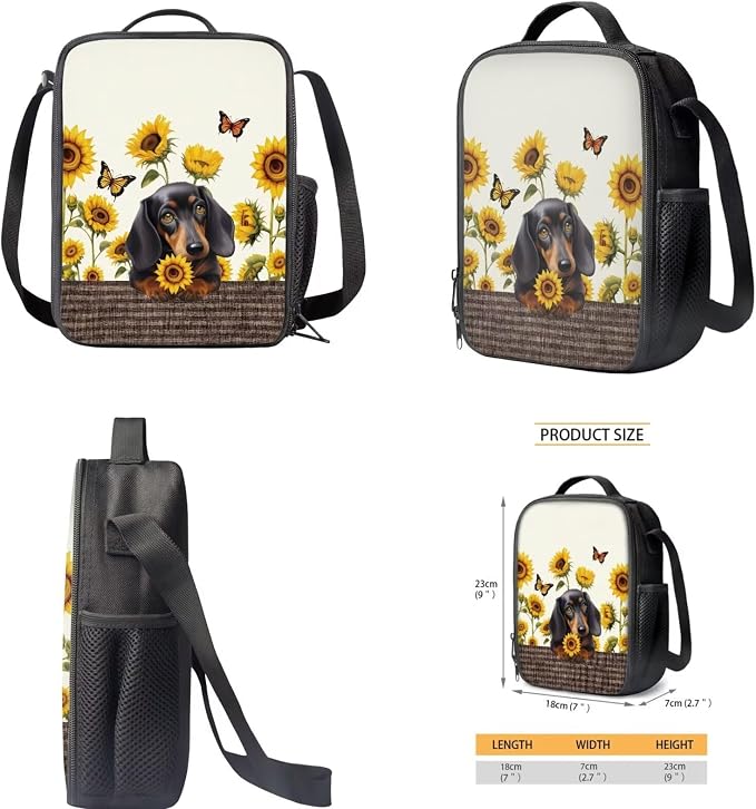 Dachshund Sunflower Butterfly
