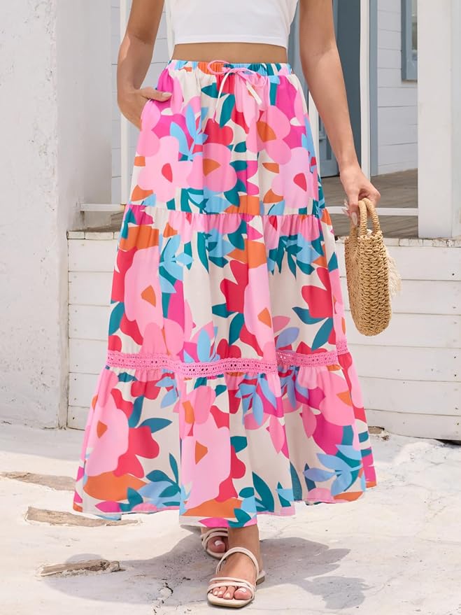 ‌pink Blue Floral