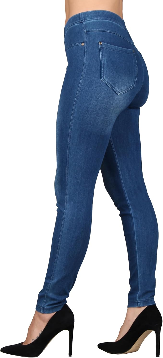 Mid Blue With Blue Stitching