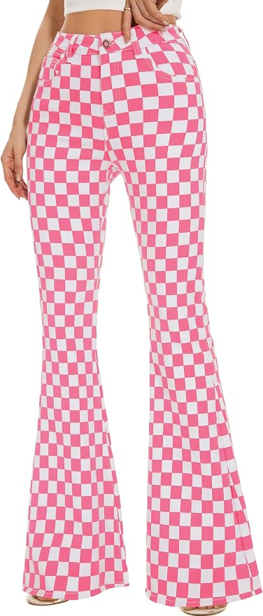 Pink and White Plaid