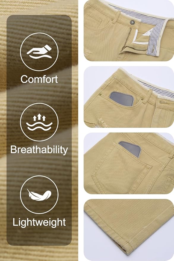 Khaki Ripped