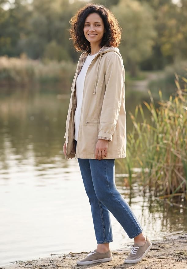 Natural Khaki Ivory Plaid