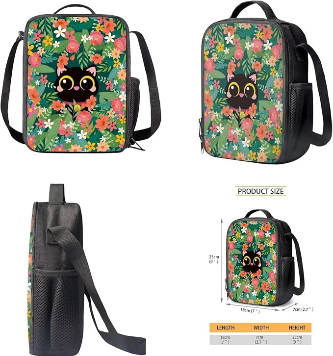 Black Cat Floral