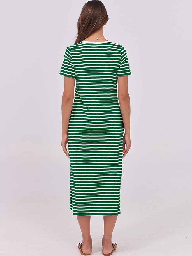 Green White Stripe