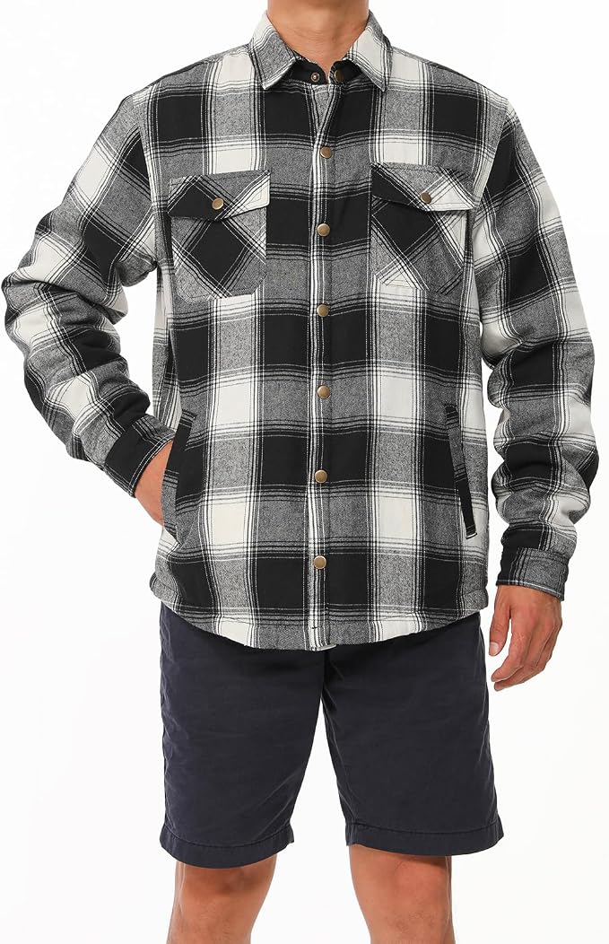 Sherpa Lined Ebony and Ivory