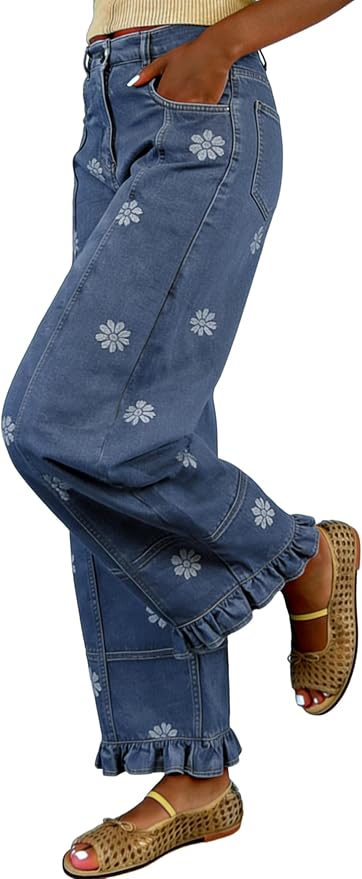 Dark Blue Floral