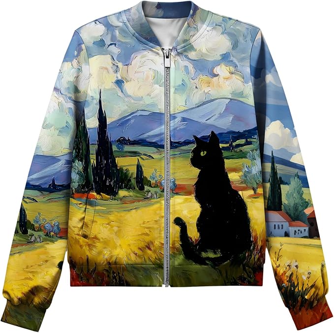 Cat Blue Yellow