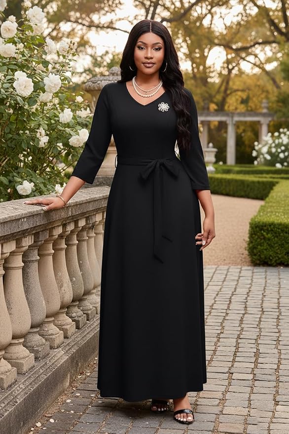 Black/V Neck