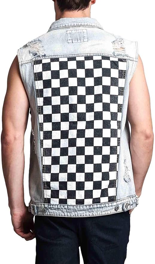 Checkered Light Indigo