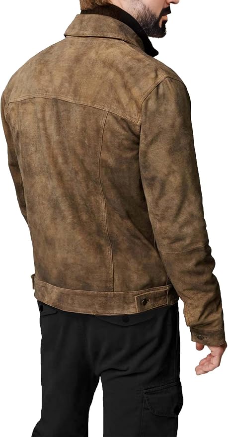 Khaki Suede Leather
