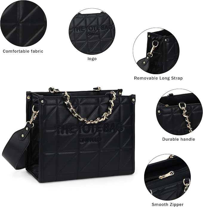 Black-quilted