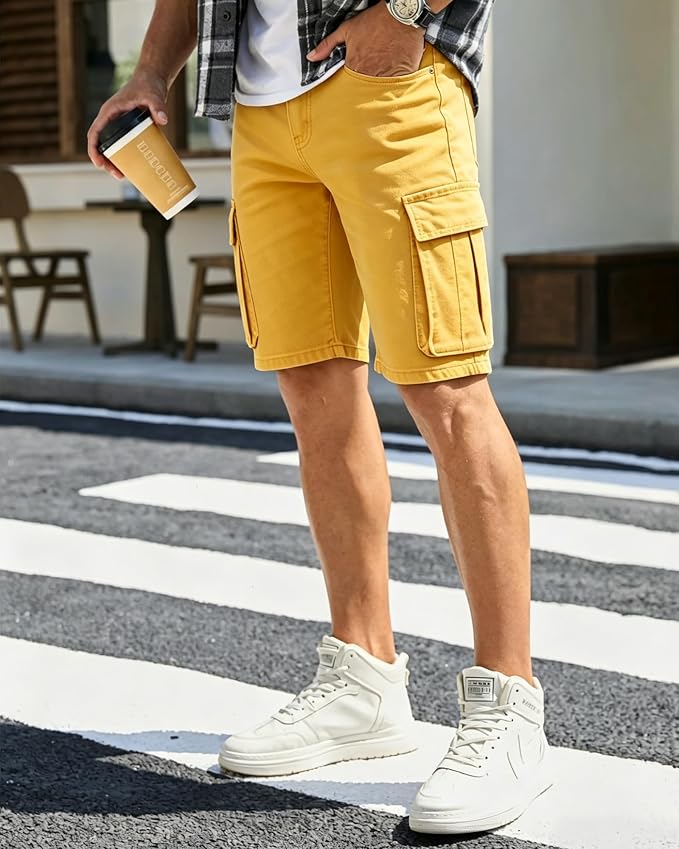 Yellow Flap Back Pocket