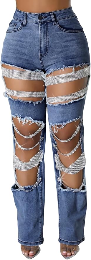 Rhinestone Dark Blue
