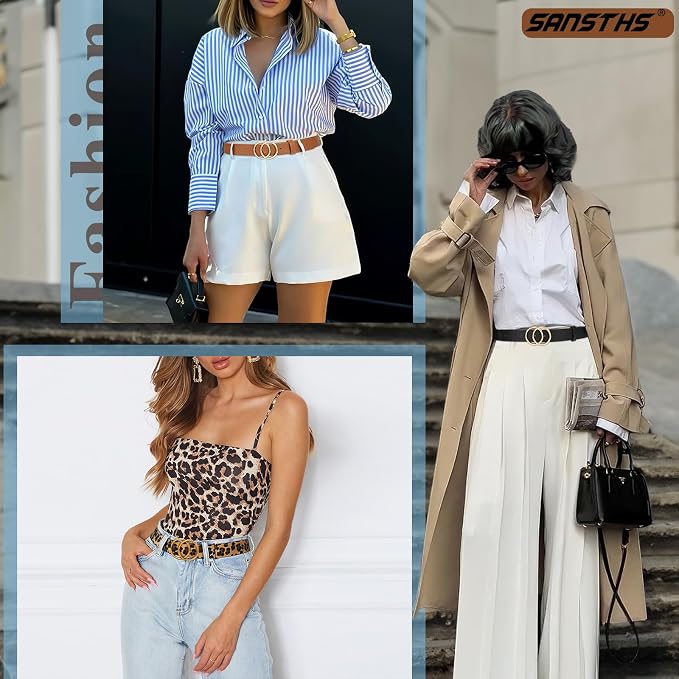 3 Pack-black+brown+leopard