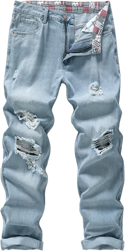 Ripped Light Blue