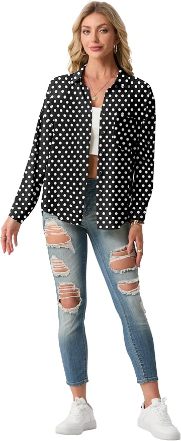 Black D05 Polka Dot