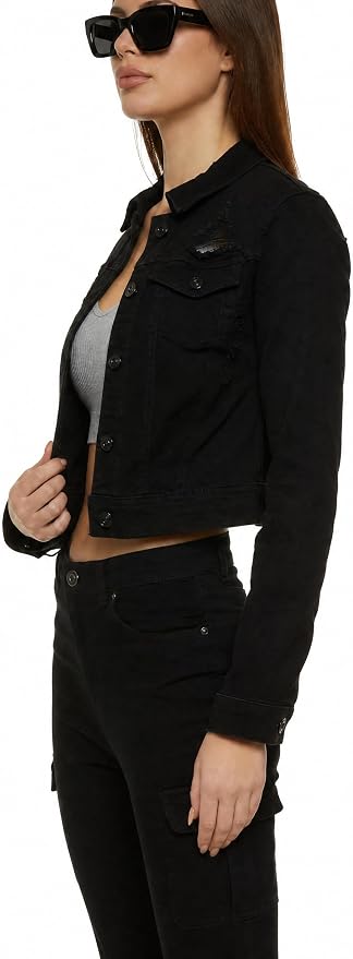 Vintage Black Jean Jacket 70