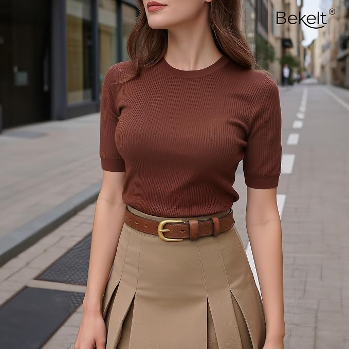 Brown(matte Gold Buckle)