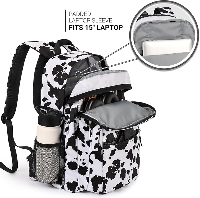 Cow Print Black