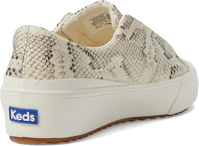 Cream Snakeskin Leather