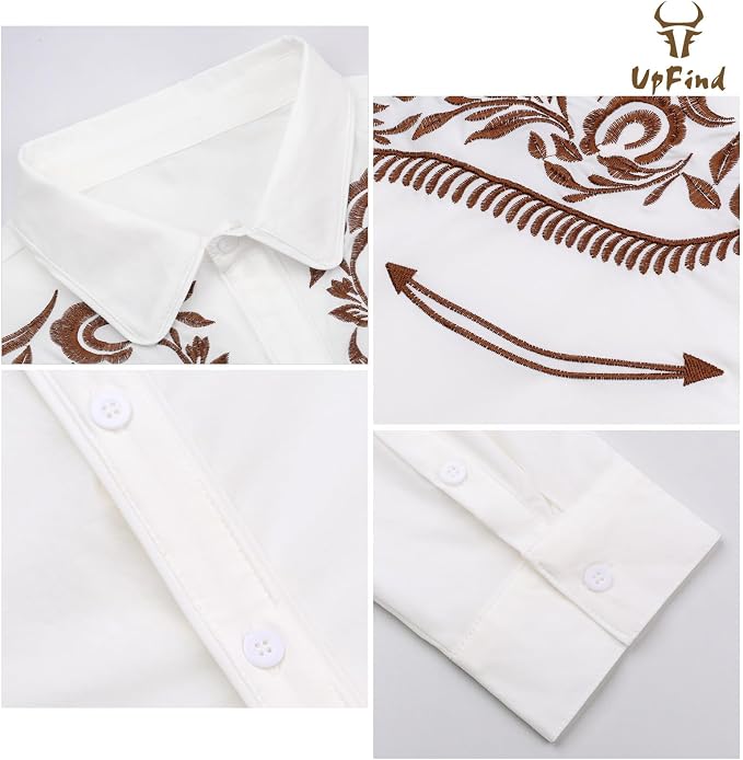 White-brown Embroidery