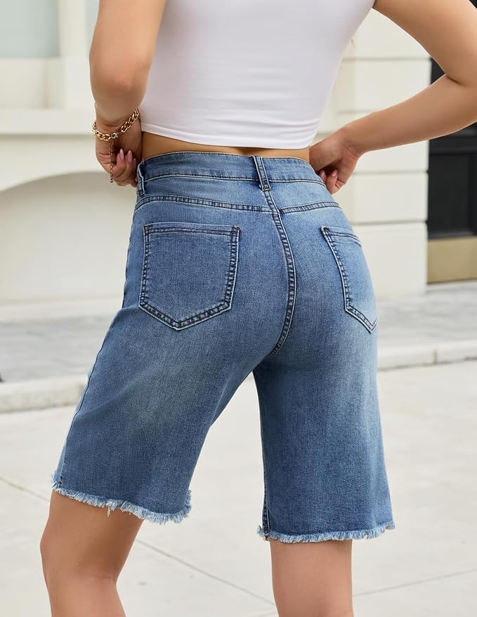 Dark Blue-raw Hem