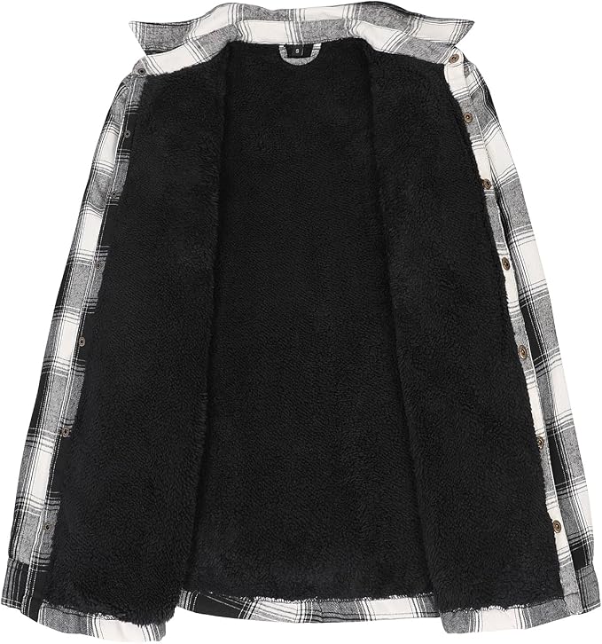 Sherpa Lined Ebony and Ivory