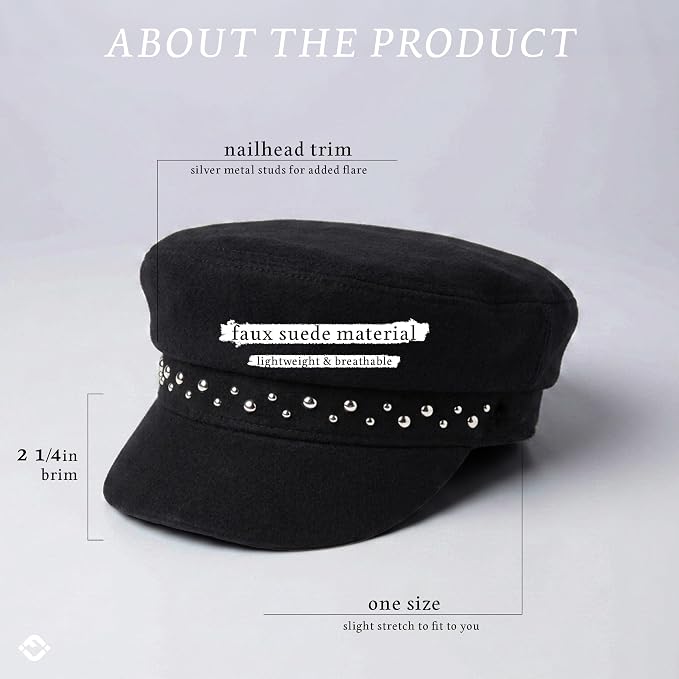 Studded Suede - Black