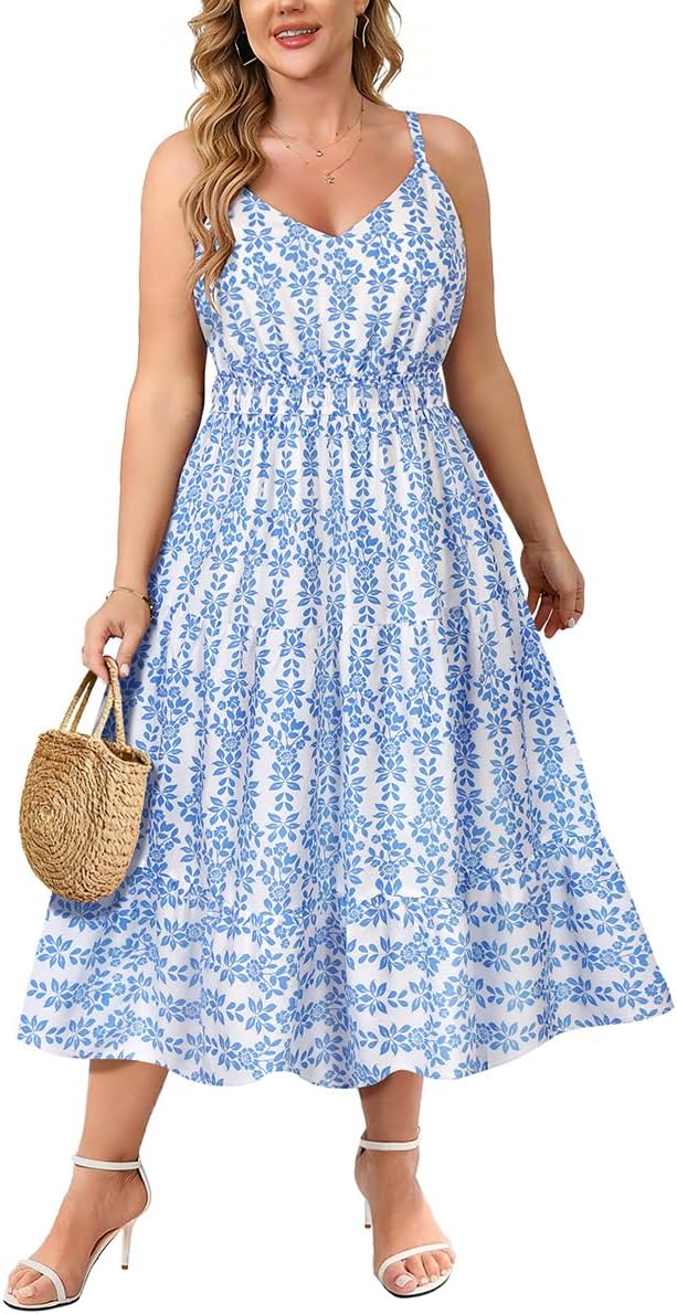 A66-blue Floral