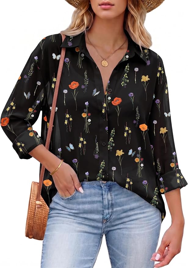 Floral Black
