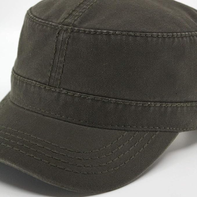 Dark Olive Green Heavy Stitching