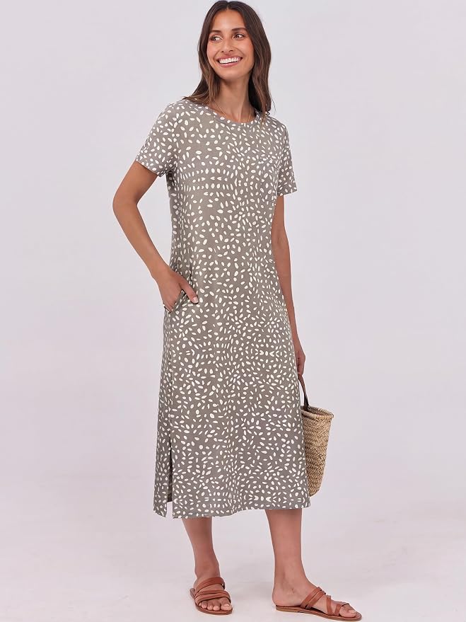 Khaki Polka Dot
