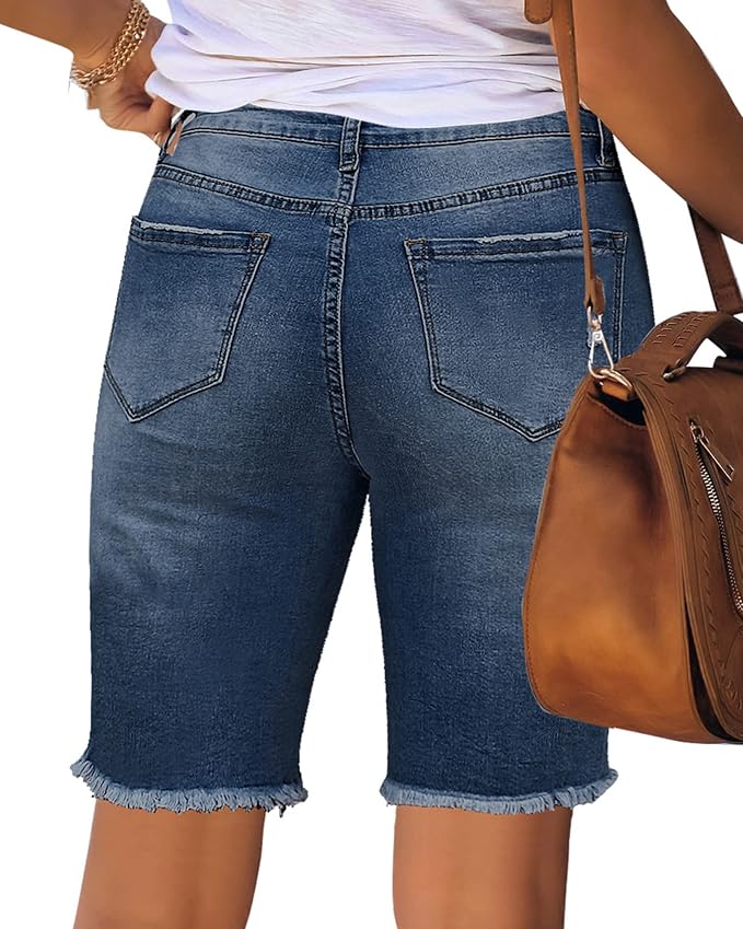 Raw Hem-denim Blue
