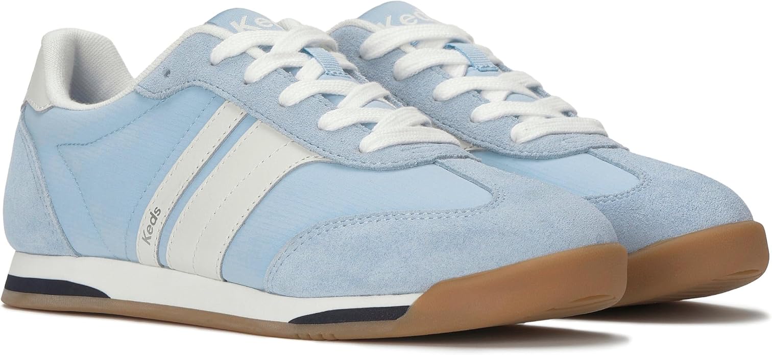 Light Blue Nylon/Suede/Leather