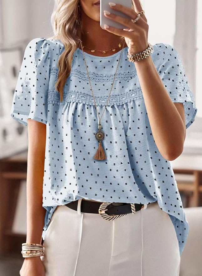 Light Blue-black Dots